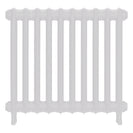 Emmeline III - Ceramic White Cast Iron Column Radiator H616mm x W695mm 3 Column - Wall Hung