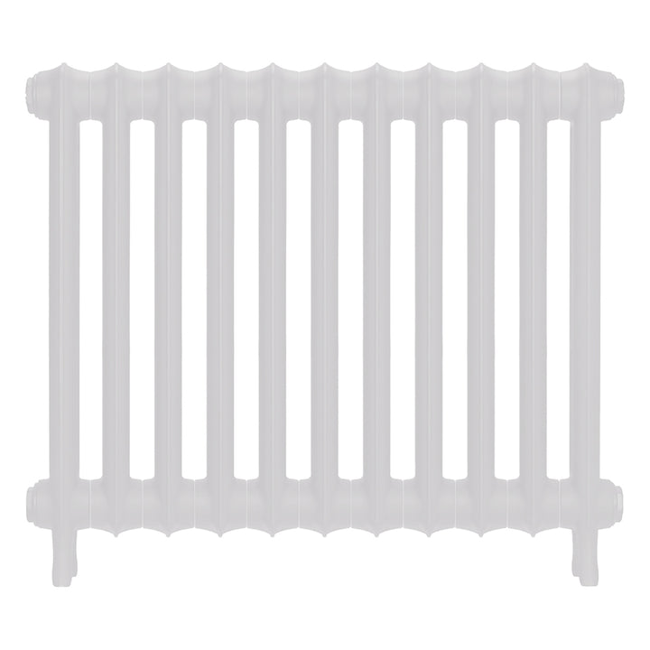 Emmeline III - Ceramic White Cast Iron Column Radiator H616mm x W762mm 3 Column - Wall Hung