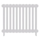 Emmeline III - Ceramic White Cast Iron Column Radiator H616mm x W762mm 3 Column - Wall Hung