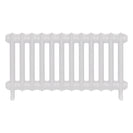Emmeline III - Ceramic White Cast Iron Column Radiator H416mm x W828mm 3 Column - Wall Hung