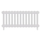 Emmeline III - Ceramic White Cast Iron Column Radiator H416mm x W895mm 3 Column - Wall Hung