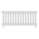 Emmeline III - Ceramic White Cast Iron Column Radiator H416mm x W961mm 3 Column - Wall Hung