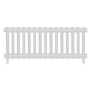 Emmeline III - Ceramic White Cast Iron Column Radiator H416mm x W1028mm 3 Column - Wall Hung