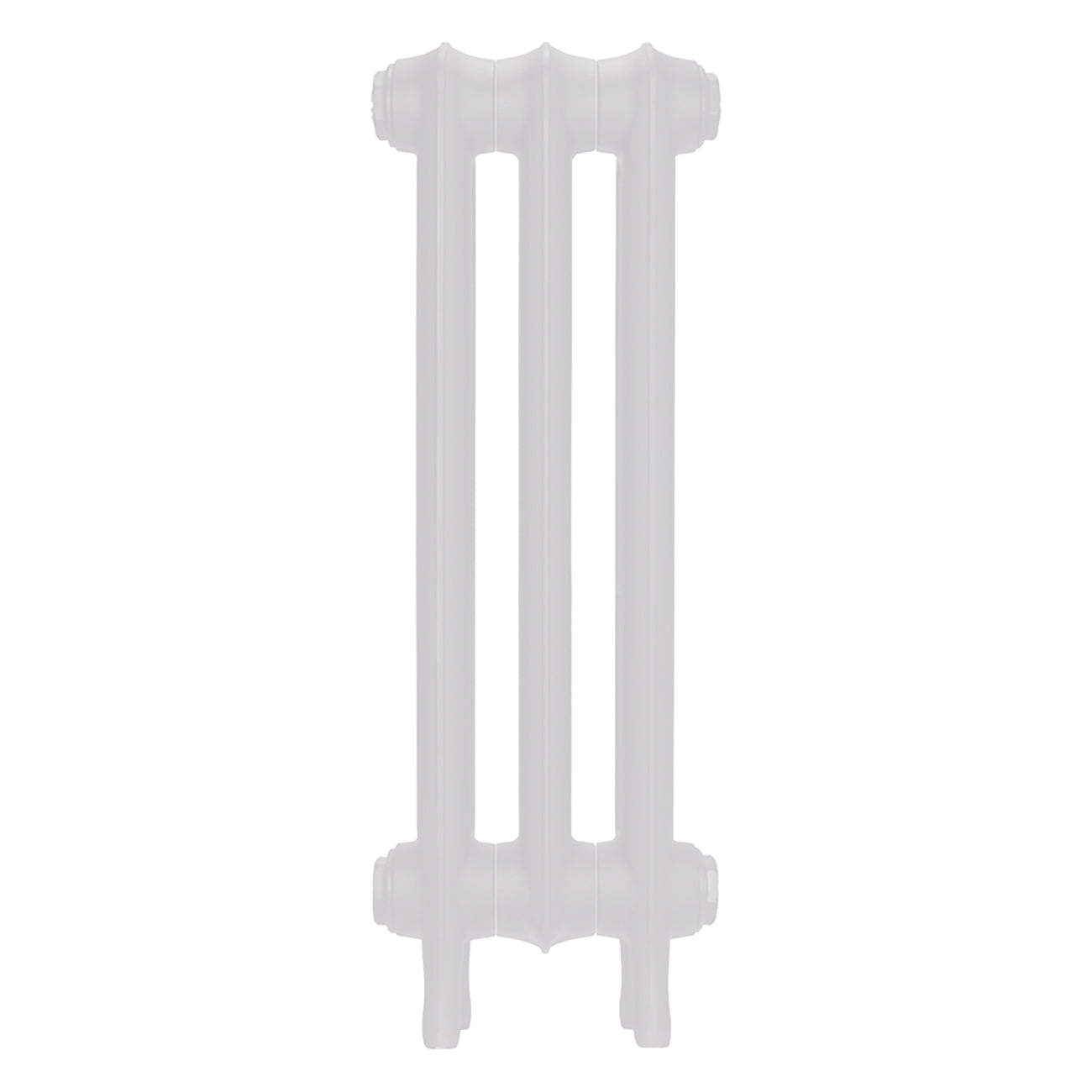 Emmeline III - Ceramic White Cast Iron Column Radiator H616mm x W230mm 3 Column - Wall Hung