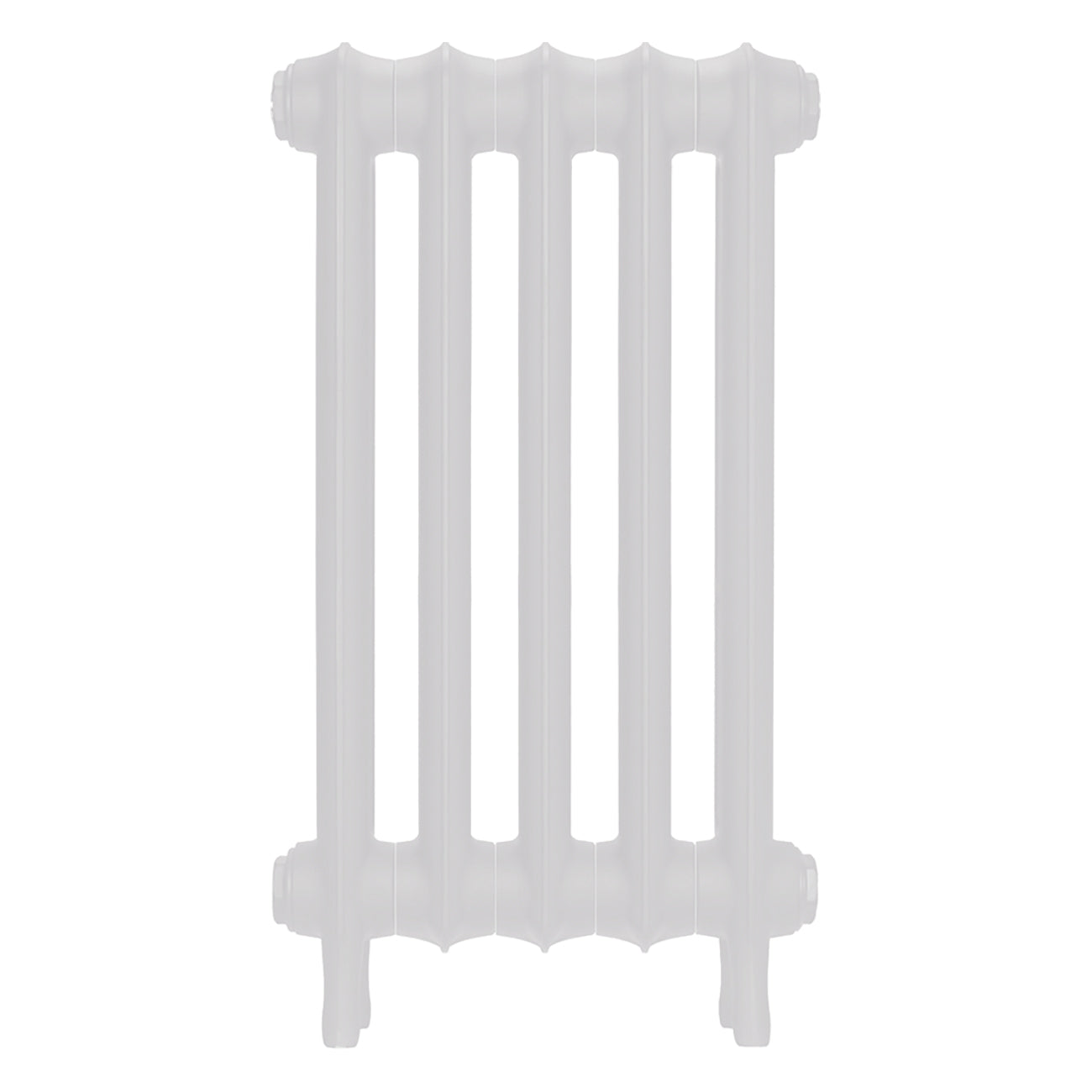 Emmeline III - Ceramic White Cast Iron Column Radiator H616mm x W363mm 3 Column - Wall Hung
