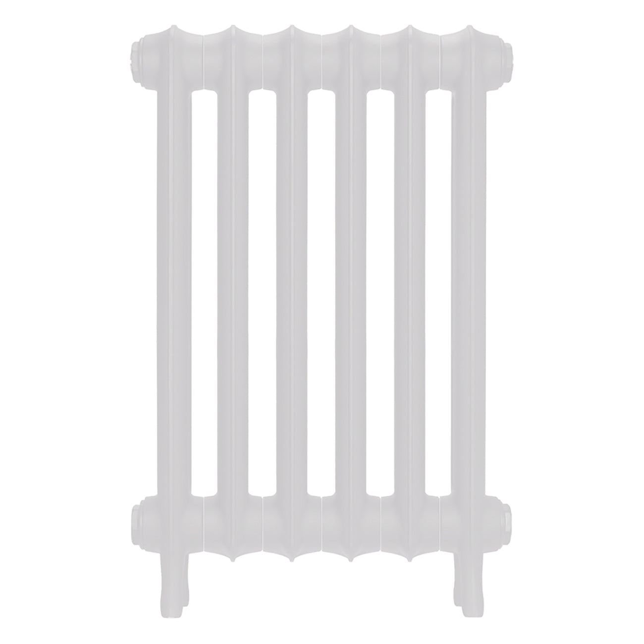 Emmeline III - Ceramic White Cast Iron Column Radiator H616mm x W429mm 3 Column - Wall Hung
