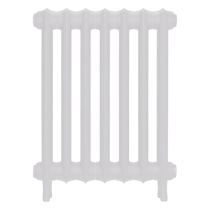 Emmeline III - Ceramic White Cast Iron Column Radiator H616mm x W496mm 3 Column - Wall Hung