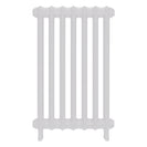 Emmeline III - Ceramic White Cast Iron Column Radiator H816mm x W496mm 3 Column - Wall Hung