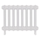 Emmeline III - Ceramic White Cast Iron Column Radiator H416mm x W562mm 3 Column - Wall Hung