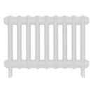 Emmeline III - Ceramic White Cast Iron Column Radiator H416mm x W629mm 3 Column - Wall Hung