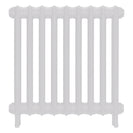 Emmeline III - Ceramic White Cast Iron Column Radiator H616mm x W629mm 3 Column - Wall Hung