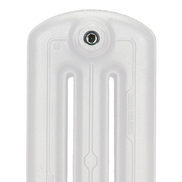 Emmeline III - Ceramic White Cast Iron Column Radiator H416mm x W562mm 3 Column - Wall Hung