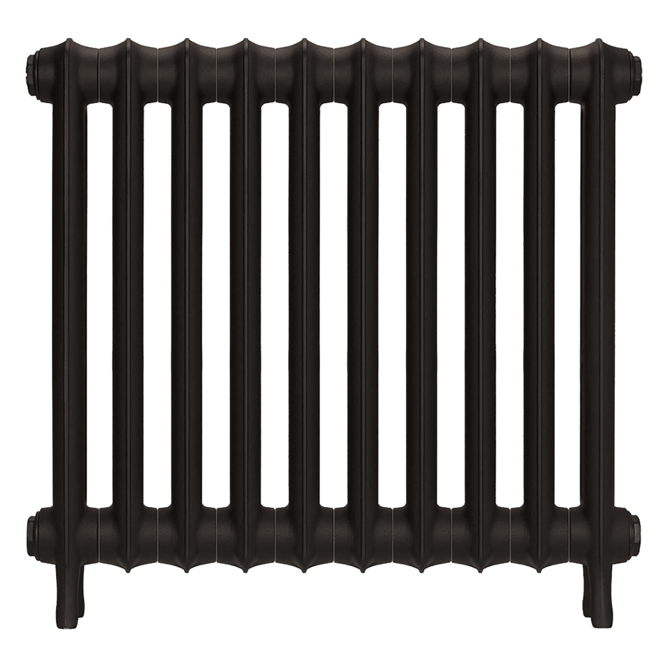 Emmeline I - Grey Bronze Cast Iron Column Radiator H607mm x W695mm 1 Column - Wall Hung