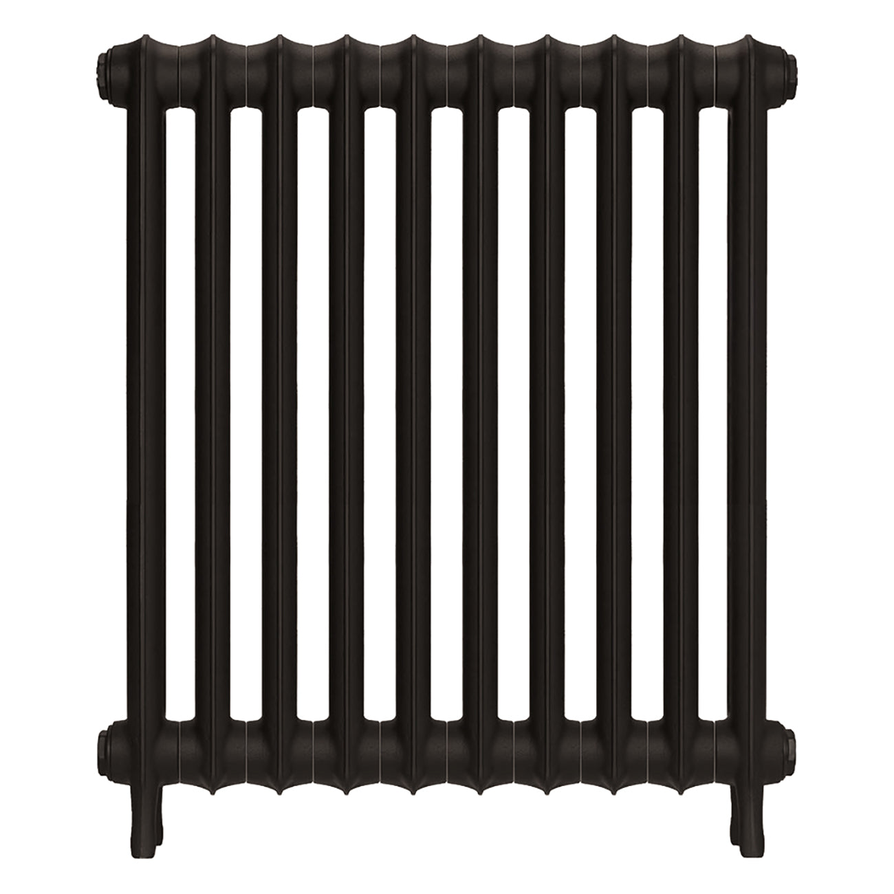 Emmeline I - Grey Bronze Cast Iron Column Radiator H807mm x W695mm 1 Column - Wall Hung