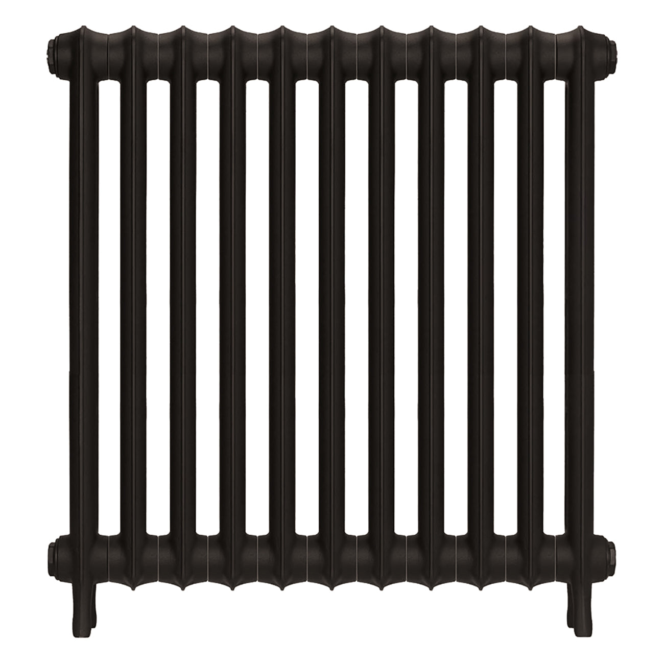 Emmeline I - Grey Bronze Cast Iron Column Radiator H807mm x W762mm 1 Column - Wall Hung