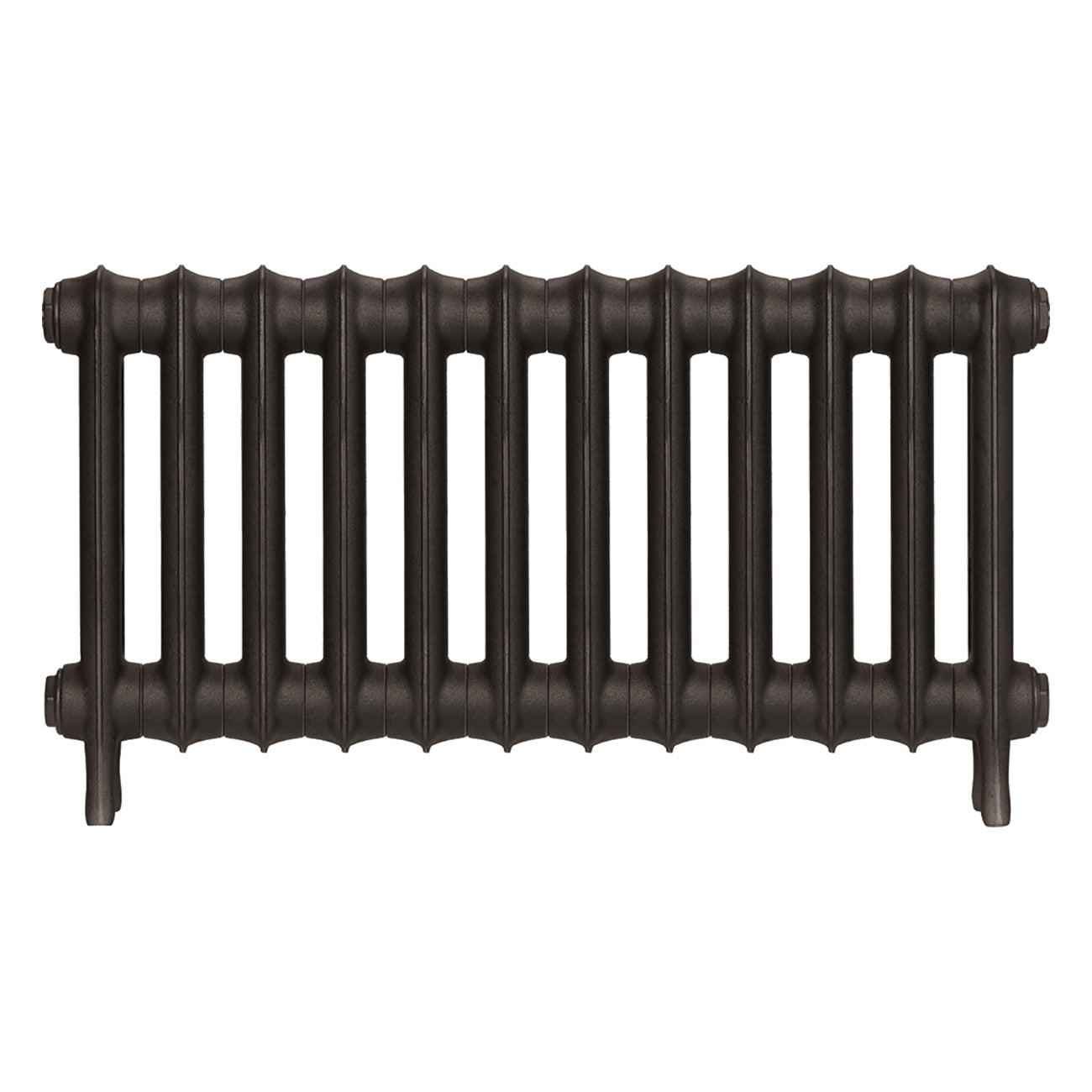 Emmeline I - Grey Bronze Cast Iron Column Radiator H407mm x W828mm 1 Column - Wall Hung