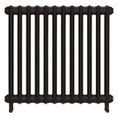 Emmeline I - Grey Bronze Cast Iron Column Radiator H807mm x W828mm 1 Column - Wall Hung