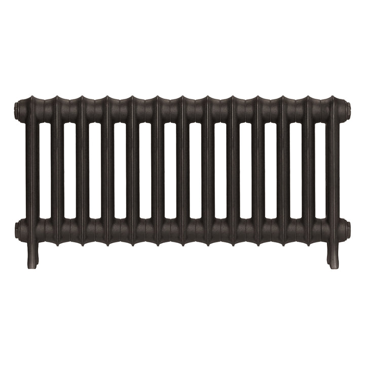 Emmeline I - Grey Bronze Cast Iron Column Radiator H407mm x W895mm 1 Column - Wall Hung
