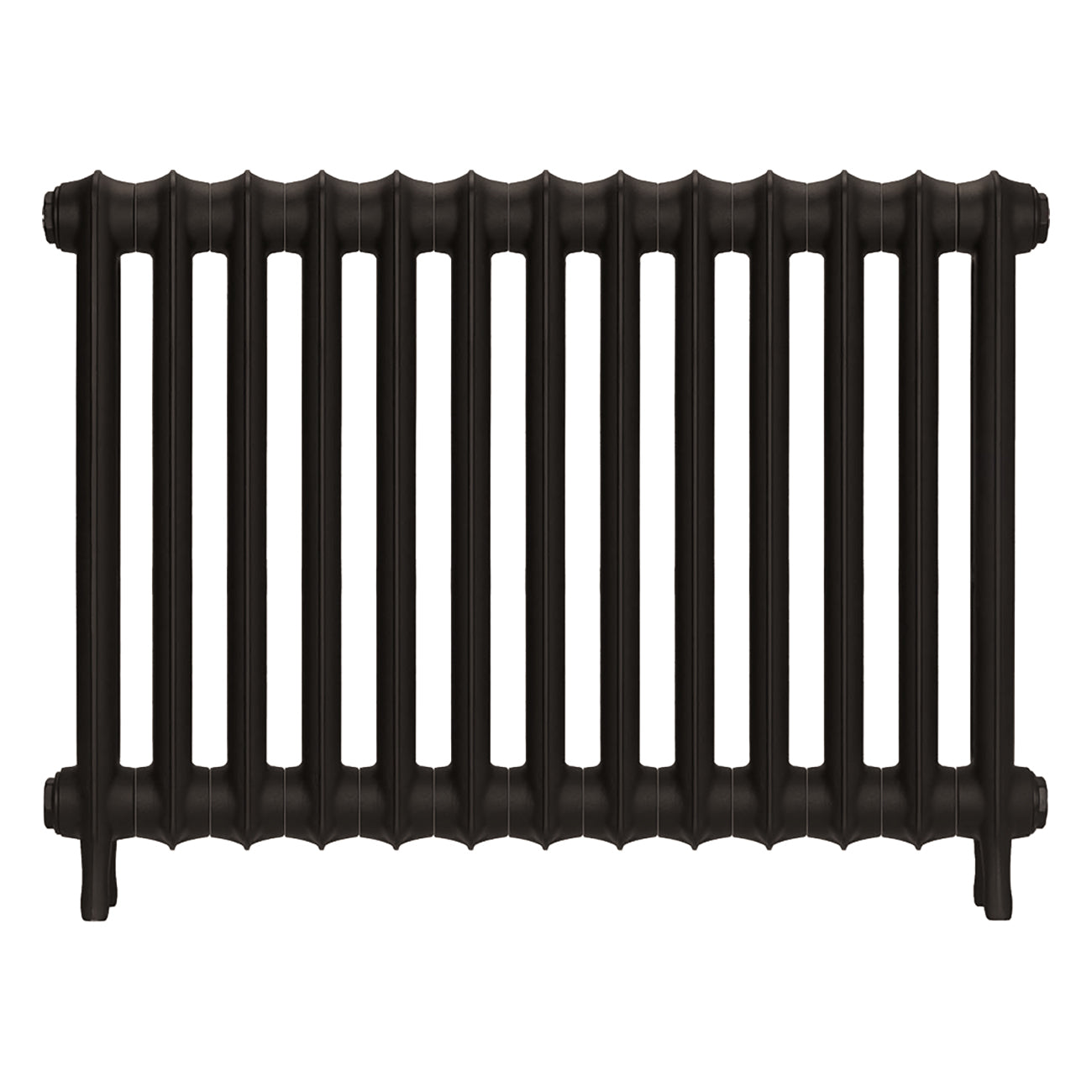 Emmeline I - Grey Bronze Cast Iron Column Radiator H607mm x W895mm 1 Column - Wall Hung