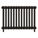 Emmeline I - Grey Bronze Cast Iron Column Radiator H607mm x W895mm 1 Column - Wall Hung