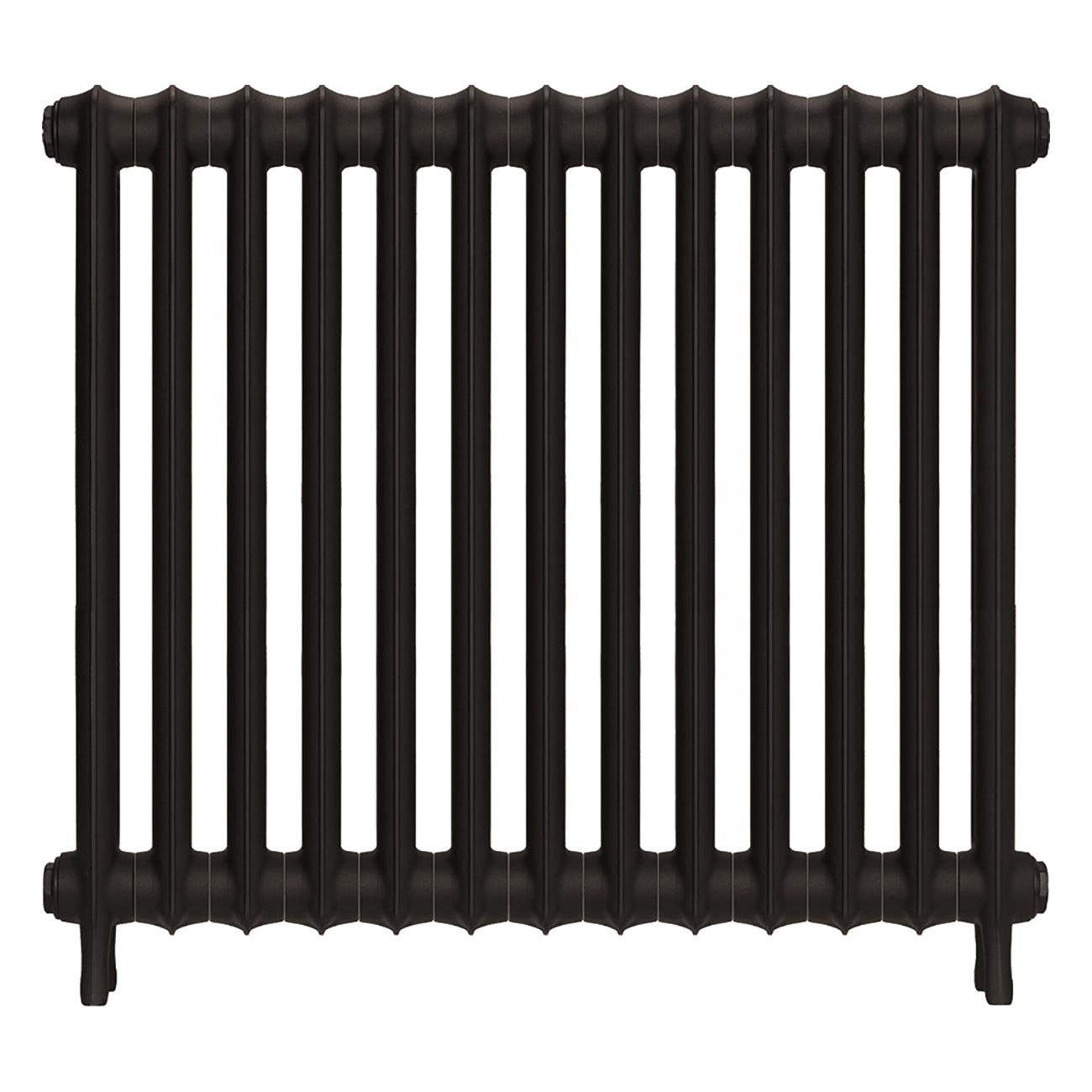 Emmeline I - Grey Bronze Cast Iron Column Radiator H807mm x W895mm 1 Column - Wall Hung