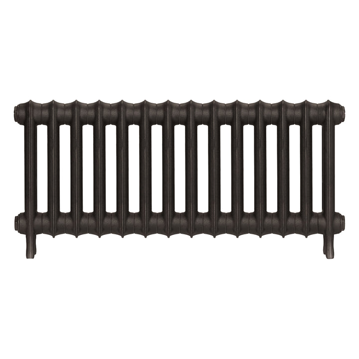 Emmeline I - Grey Bronze Cast Iron Column Radiator H407mm x W961mm 1 Column - Wall Hung