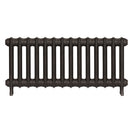 Emmeline I - Grey Bronze Cast Iron Column Radiator H407mm x W961mm 1 Column - Wall Hung