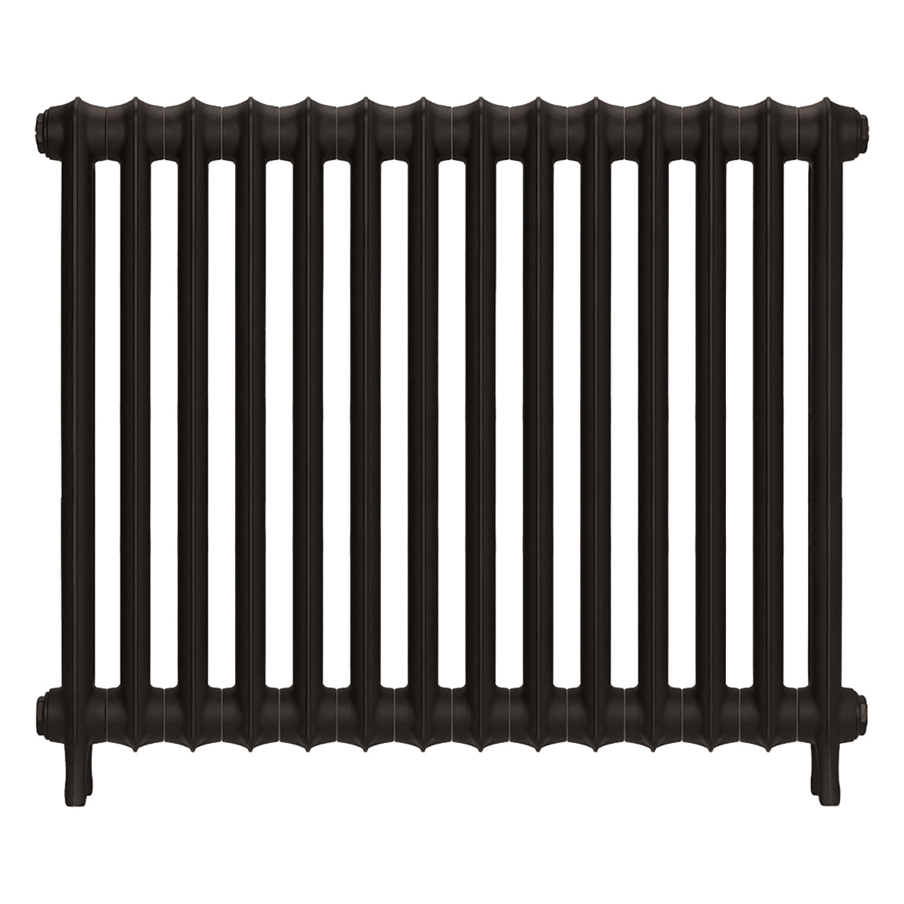 Emmeline I - Grey Bronze Cast Iron Column Radiator H807mm x W961mm 1 Column - Wall Hung