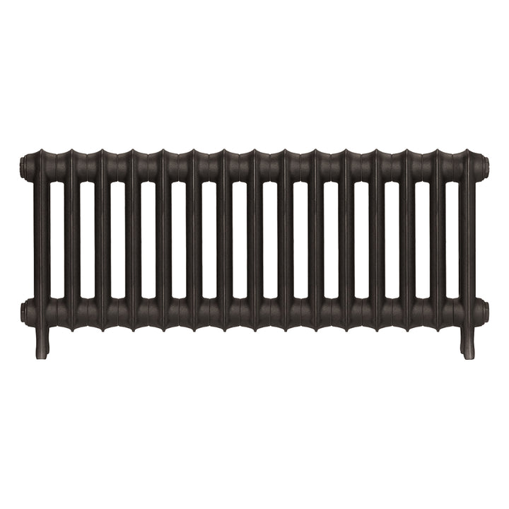 Emmeline I - Grey Bronze Cast Iron Column Radiator H407mm x W1028mm 1 Column - Wall Hung