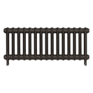 Emmeline I - Grey Bronze Cast Iron Column Radiator H407mm x W1028mm 1 Column - Wall Hung