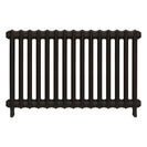Emmeline I - Grey Bronze Cast Iron Column Radiator H607mm x W1028mm 1 Column - Wall Hung