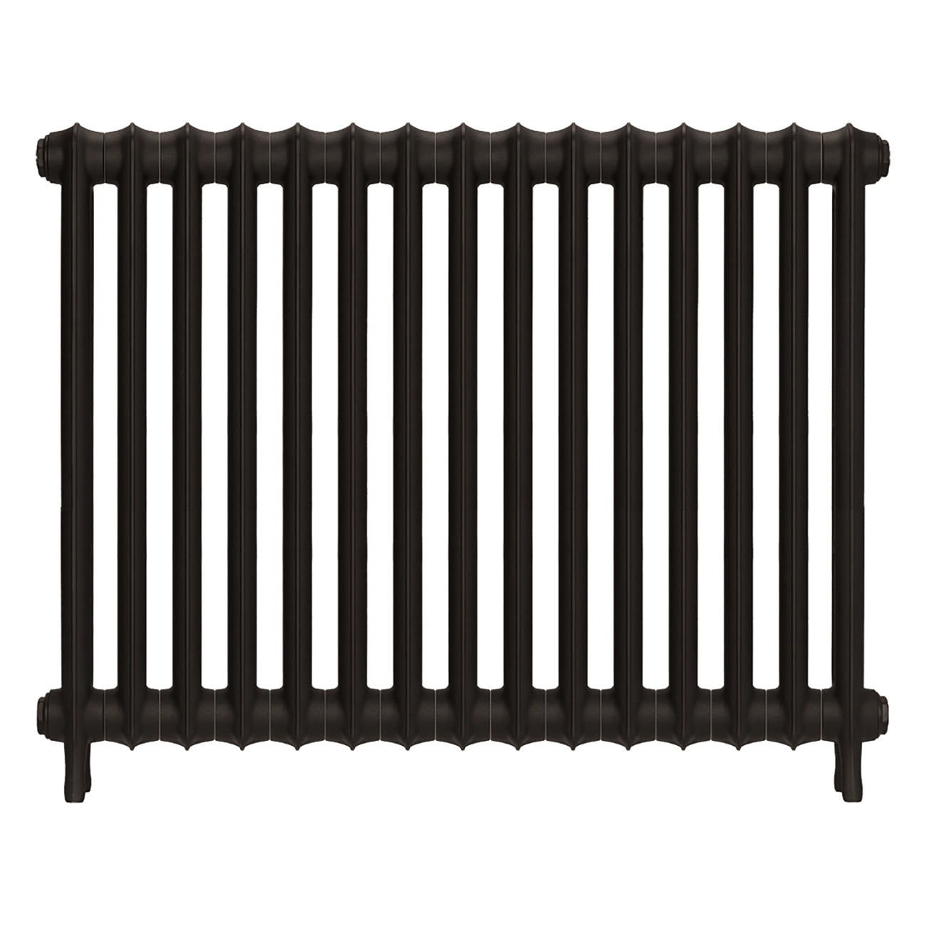 Emmeline I - Grey Bronze Cast Iron Column Radiator H807mm x W1028mm 1 Column - Wall Hung