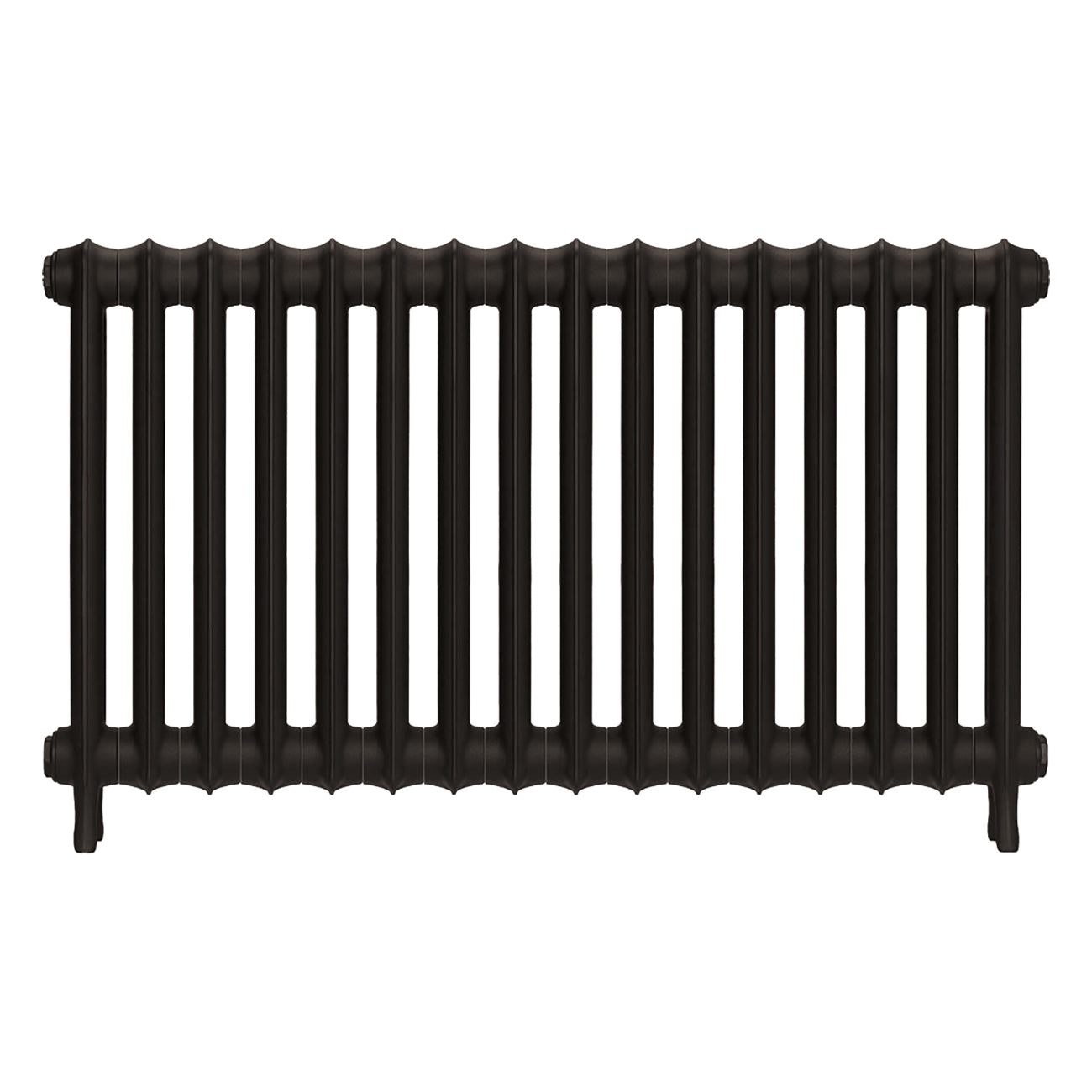 Emmeline I - Grey Bronze Cast Iron Column Radiator H607mm x W1094mm 1 Column - Wall Hung