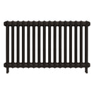 Emmeline I - Grey Bronze Cast Iron Column Radiator H607mm x W1094mm 1 Column - Wall Hung