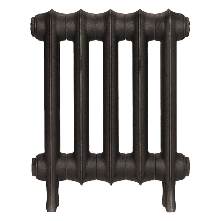 Emmeline I - Grey Bronze Cast Iron Column Radiator H407mm x W363mm 1 Column - Wall Hung