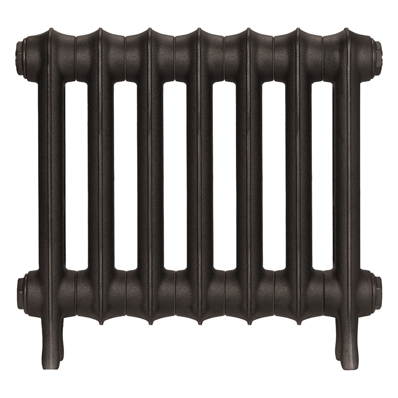 Emmeline I - Grey Bronze Cast Iron Column Radiator H407mm x W496mm 1 Column - Wall Hung
