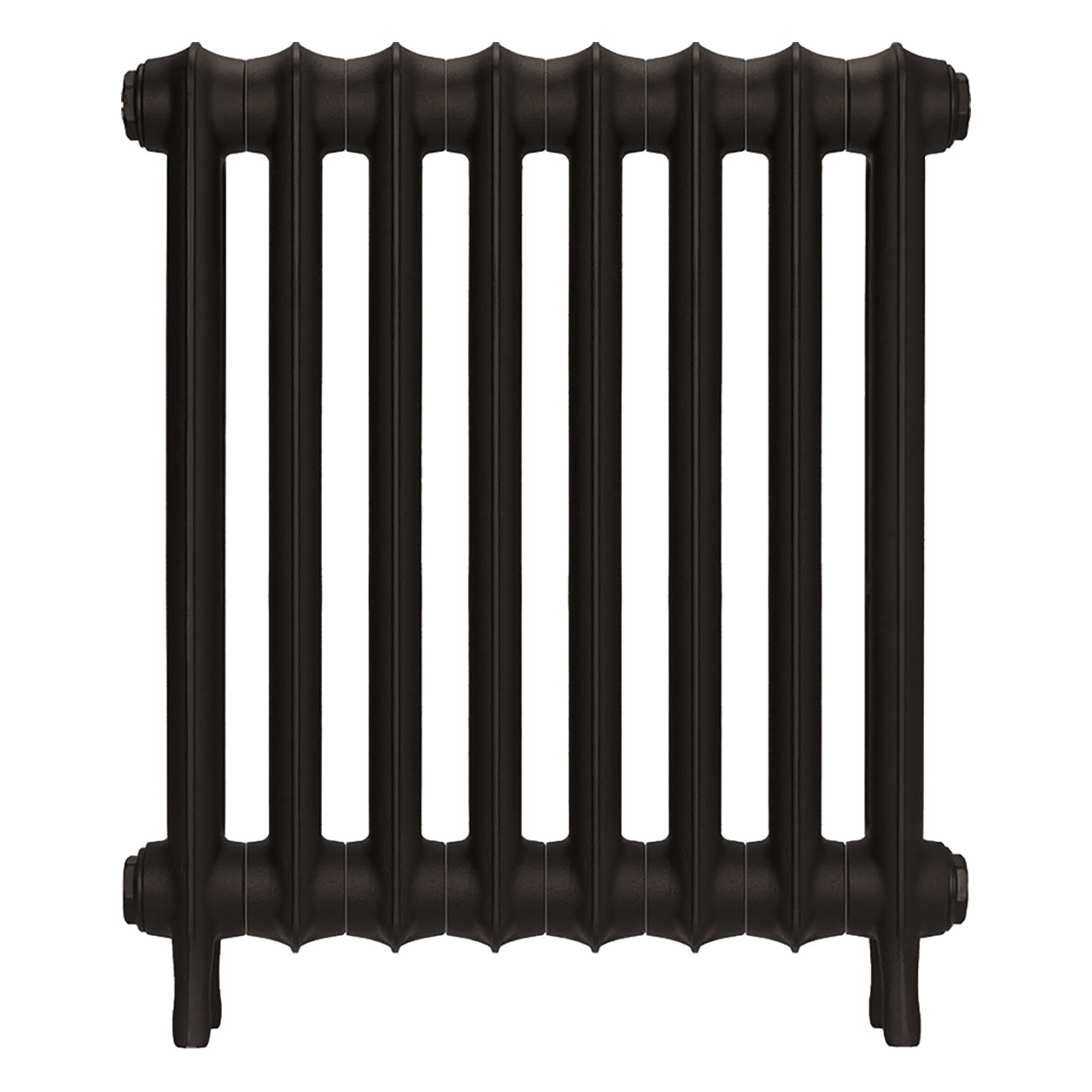 Emmeline I - Grey Bronze Cast Iron Column Radiator H607mm x W562mm 1 Column - Wall Hung