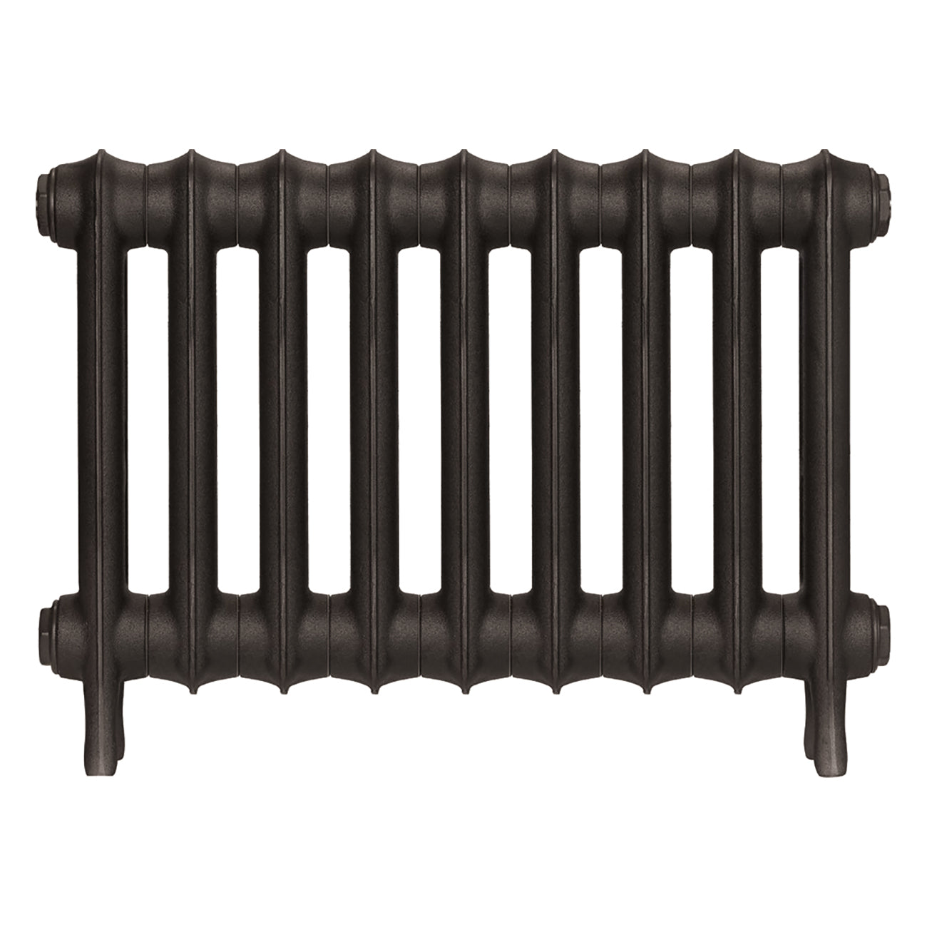 Emmeline I - Grey Bronze Cast Iron Column Radiator H407mm x W629mm 1 Column - Wall Hung
