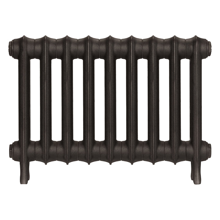Emmeline I - Grey Bronze Cast Iron Column Radiator H407mm x W629mm 1 Column - Wall Hung
