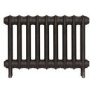 Emmeline I - Grey Bronze Cast Iron Column Radiator H407mm x W629mm 1 Column - Wall Hung