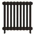 Emmeline I - Grey Bronze Cast Iron Column Radiator H607mm x W629mm 1 Column - Wall Hung