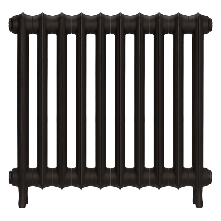 Emmeline II - Grey Bronze Cast Iron Column Radiator H613mm x W695mm 2 Column - Wall Hung