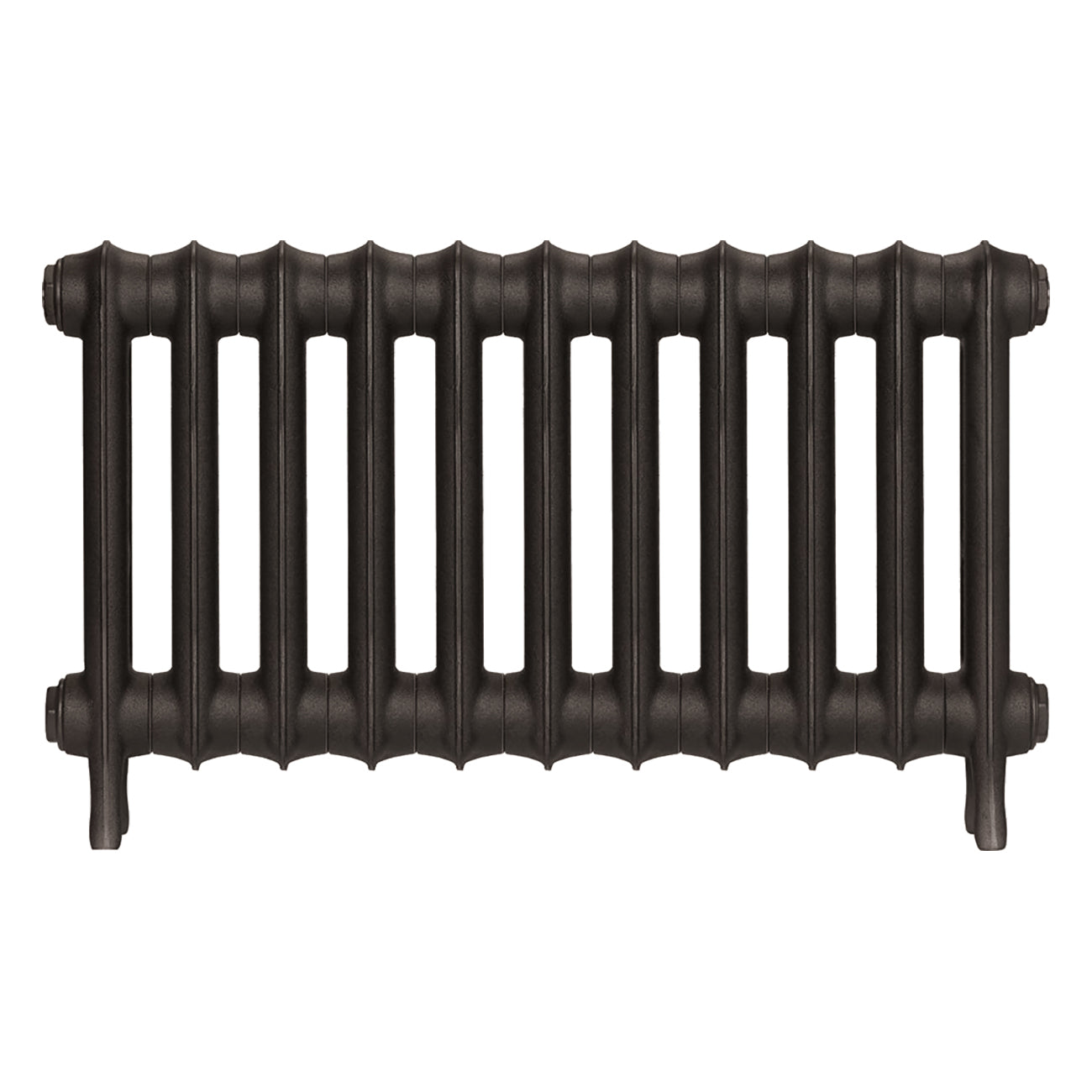 Emmeline II - Grey Bronze Cast Iron Column Radiator H413mm x W762mm 2 Column - Wall Hung