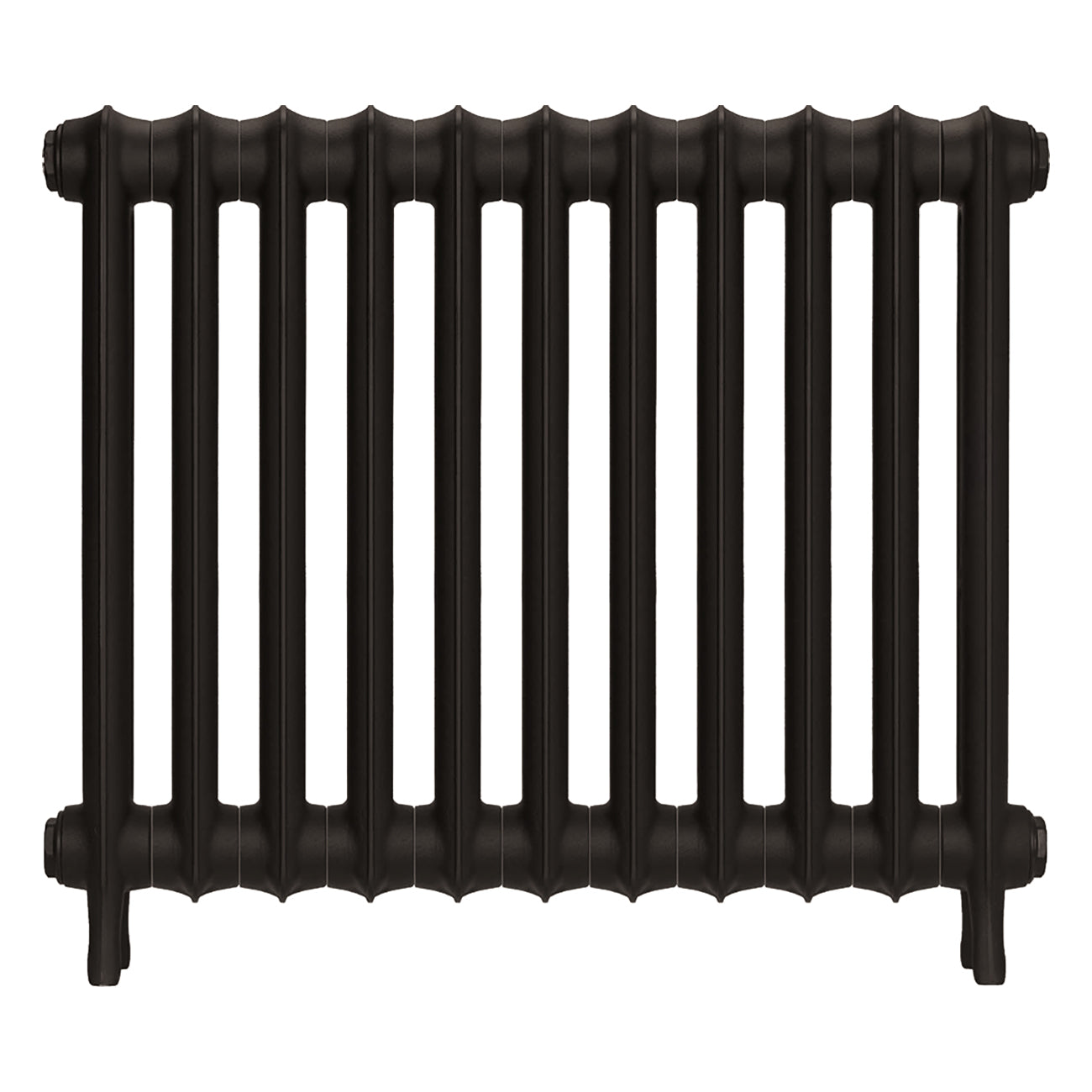 Emmeline II - Grey Bronze Cast Iron Column Radiator H613mm x W762mm 2 Column - Wall Hung