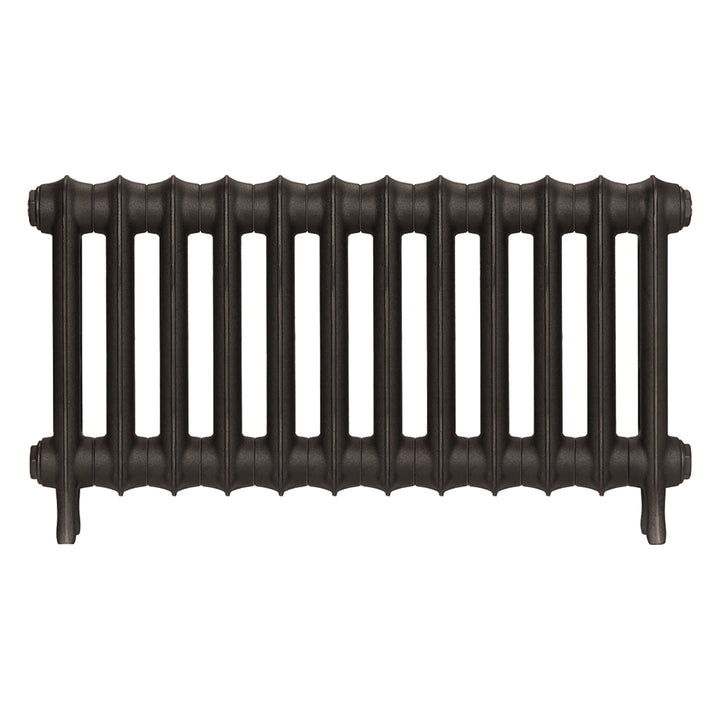 Emmeline II - Grey Bronze Cast Iron Column Radiator H413mm x W828mm 2 Column - Wall Hung