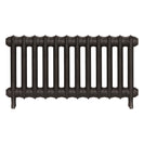 Emmeline II - Grey Bronze Cast Iron Column Radiator H413mm x W828mm 2 Column - Wall Hung