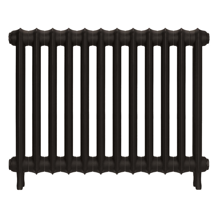 Emmeline II - Grey Bronze Cast Iron Column Radiator H613mm x W828mm 2 Column - Wall Hung