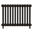 Emmeline II - Grey Bronze Cast Iron Column Radiator H613mm x W828mm 2 Column - Wall Hung