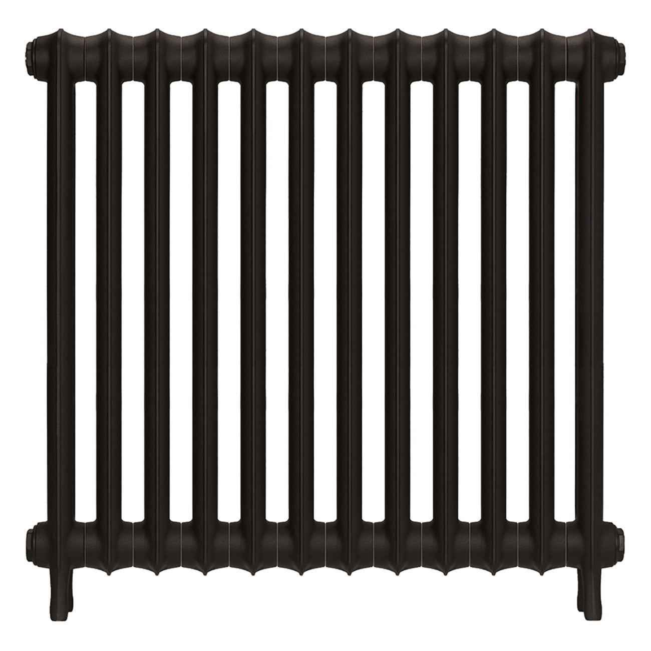 Emmeline II - Grey Bronze Cast Iron Column Radiator H813mm x W828mm 2 Column - Wall Hung