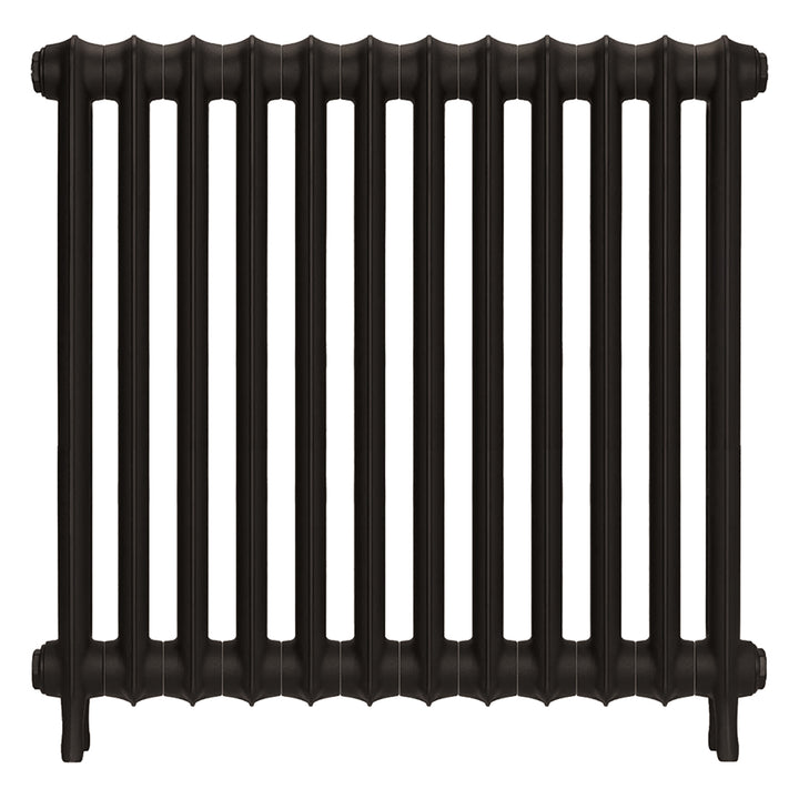 Emmeline II - Grey Bronze Cast Iron Column Radiator H813mm x W828mm 2 Column - Wall Hung